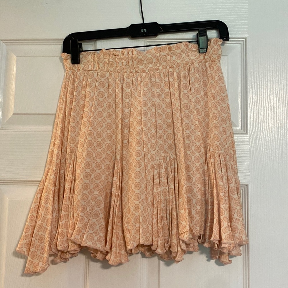 How very loved orange skirt with shorts underneath